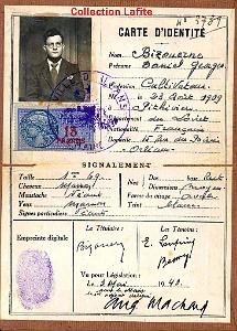002 FAUX PAPIER 1940 D EVASION DU CAPITAINE LAFITE ALIAS BIZOUERZNE   (1)